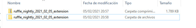 Descomprimir extensión